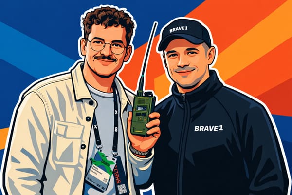 Misha Rudominski, co-founder and CEO of HIMERA (left), and Mykhailo Fedorov, first deputy prime minister and minister of digital transformation of Ukraine (right)