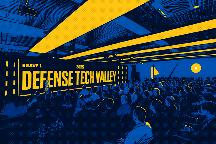 Brave1 Defense Tech Valley 2025 summit in Lviv, Ukraine, where global investors announced over $100 million in defense technology investments.